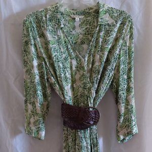 Perfect Palm Print Dress from Cabi